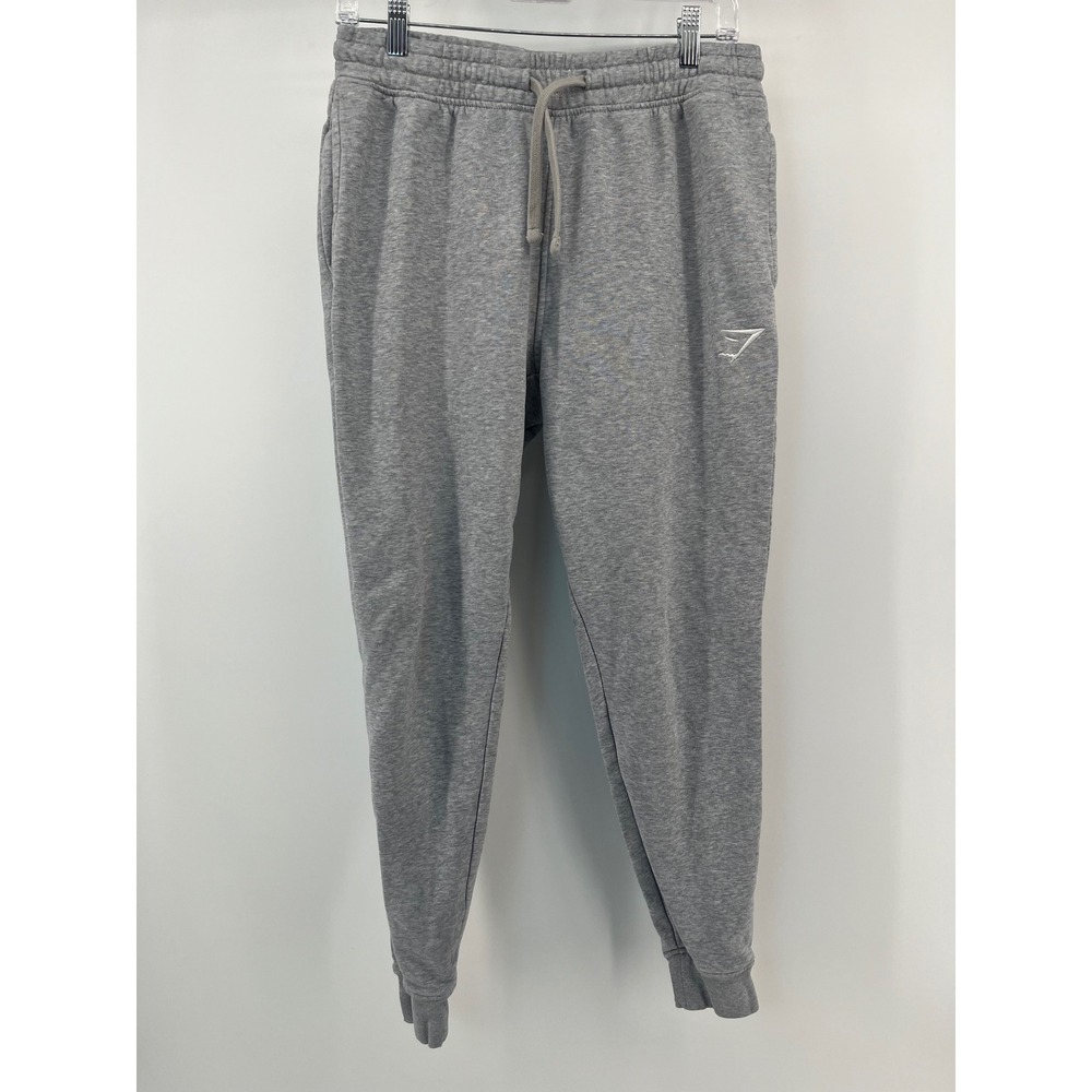 Gymshark Joggers Mens M Grey Marl Tapered Fleece Sweatpants A2A4H-GBFG-M-BW1